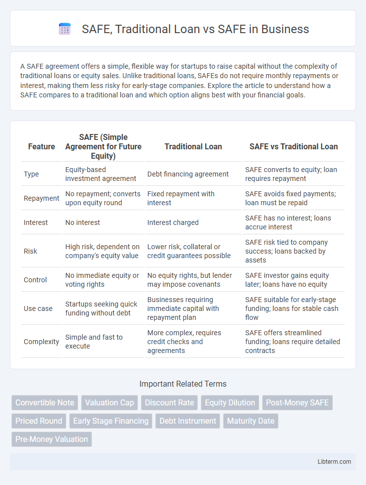 SAFE vs SAFE, Traditional Loan in Business - What is The Difference?