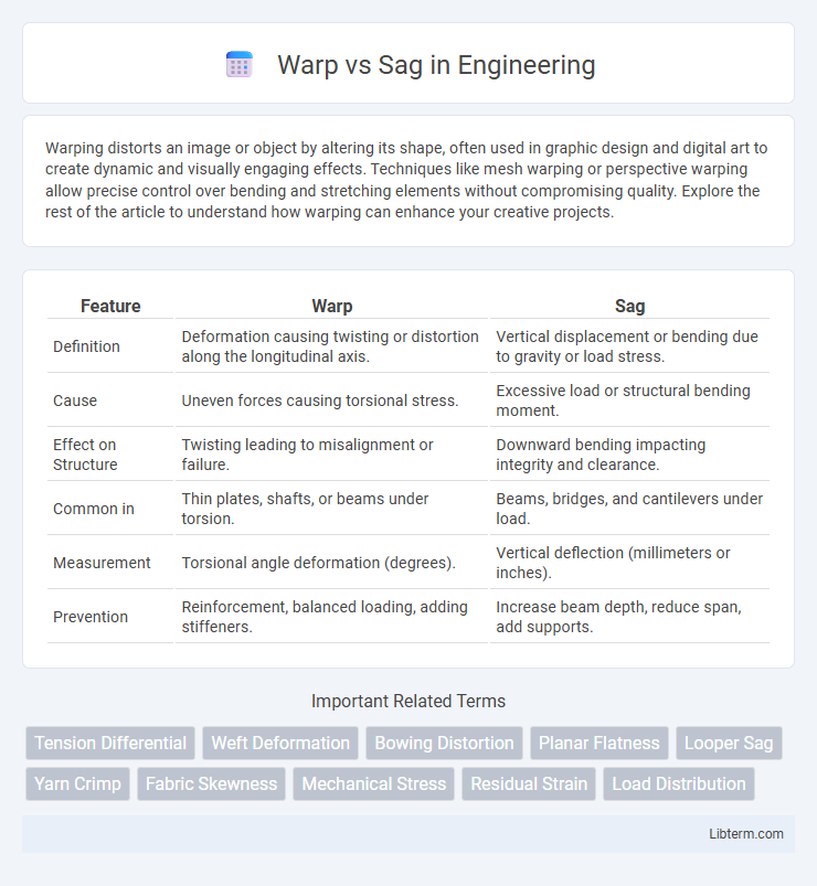 Sag vs Warp in Engineering - What is The Difference?