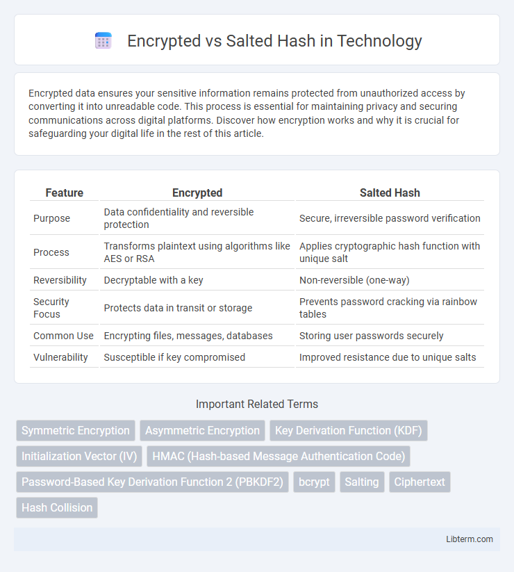 Salted Hash vs Encrypted in Technology - What is The Difference?