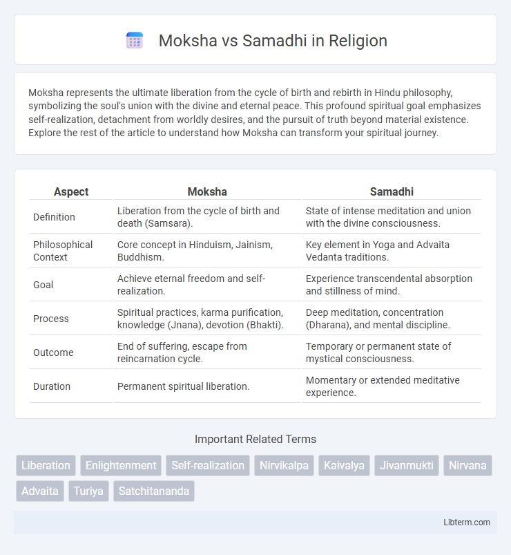 Samadhi vs Moksha in Religion - What is The Difference?