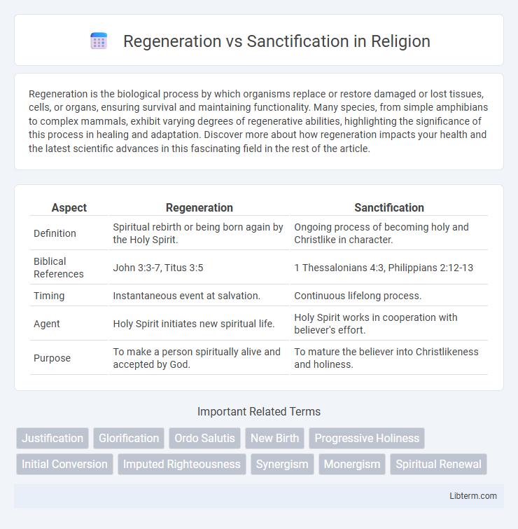 Sanctification vs Regeneration in Religion - What is The Difference?