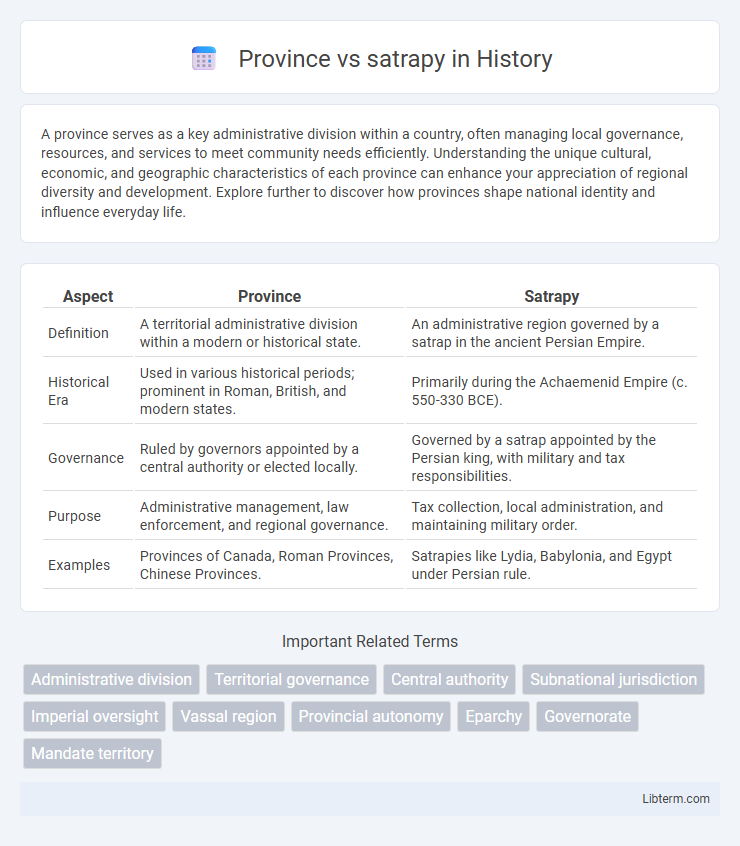 satrapy vs Province in History - What is The Difference?