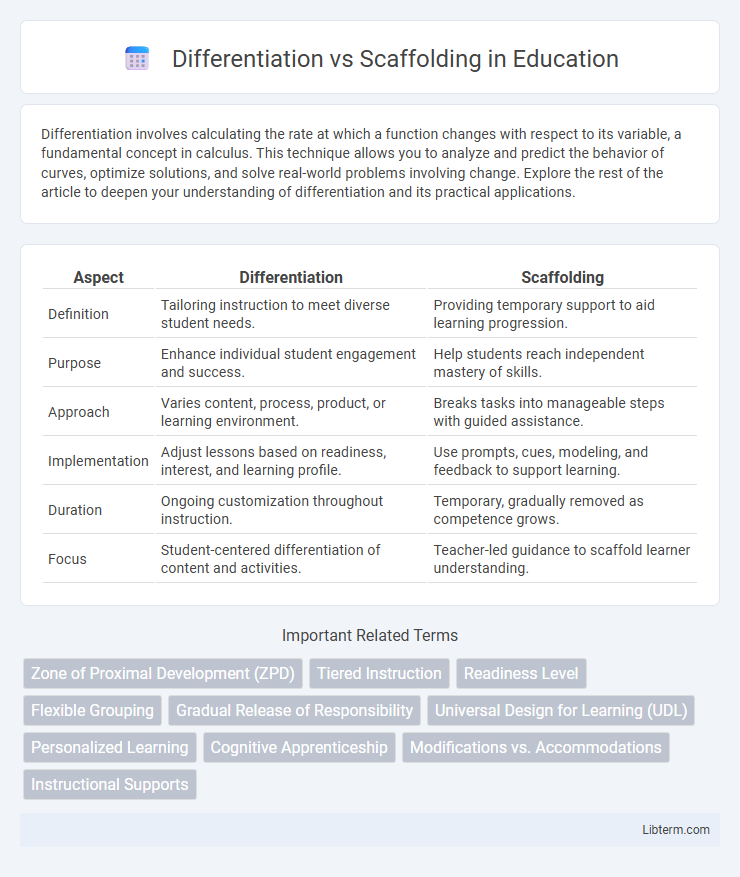 Scaffolding vs Differentiation in Education - What is The Difference?