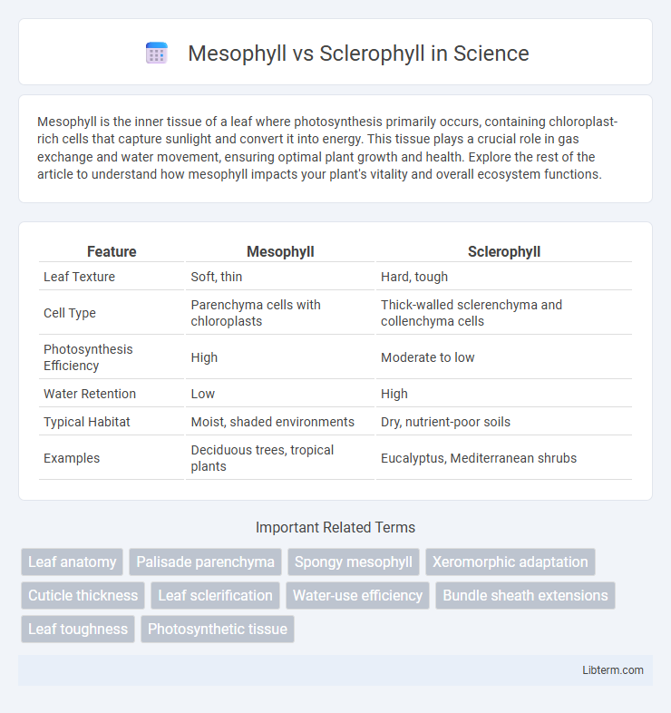 Sclerophyll vs Mesophyll in Science - What is The Difference?
