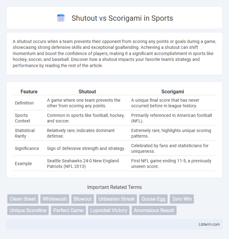 Scorigami vs Shutout in Sports - What is The Difference?