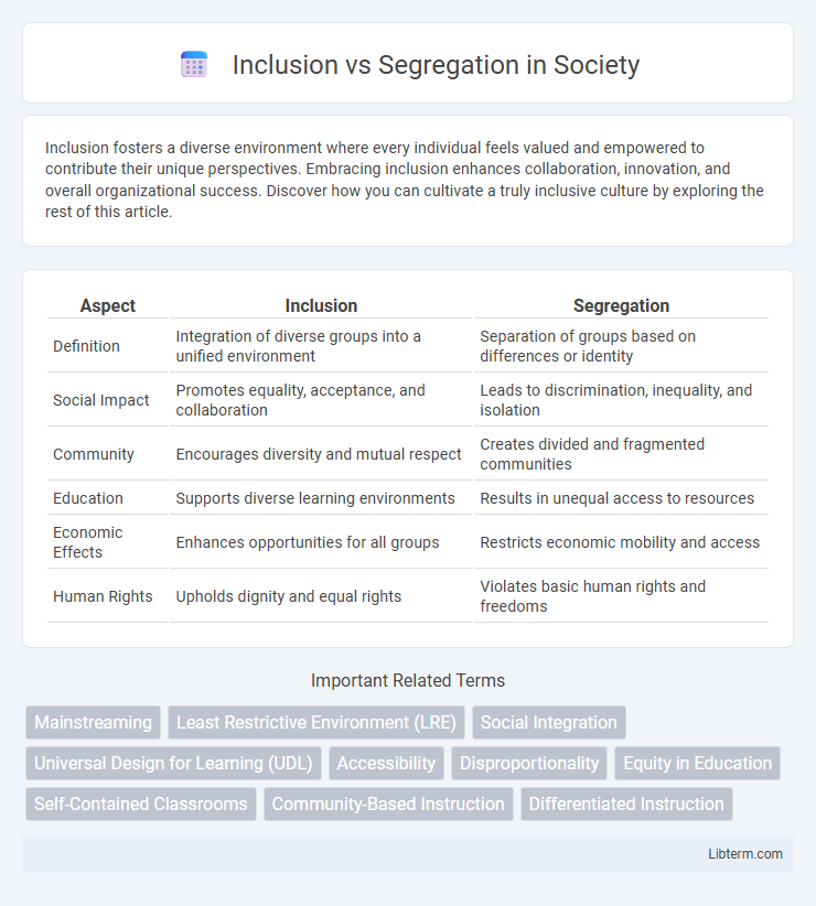 Segregation vs Inclusion in Society - What is The Difference?