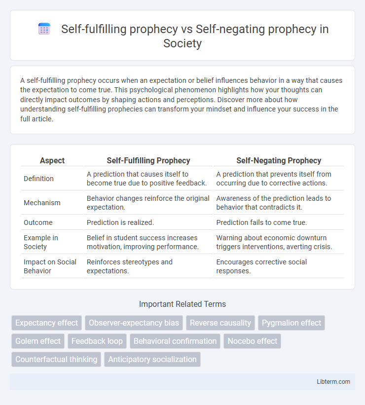 Self-negating prophecy vs Self-fulfilling prophecy in Society - What is The Difference?