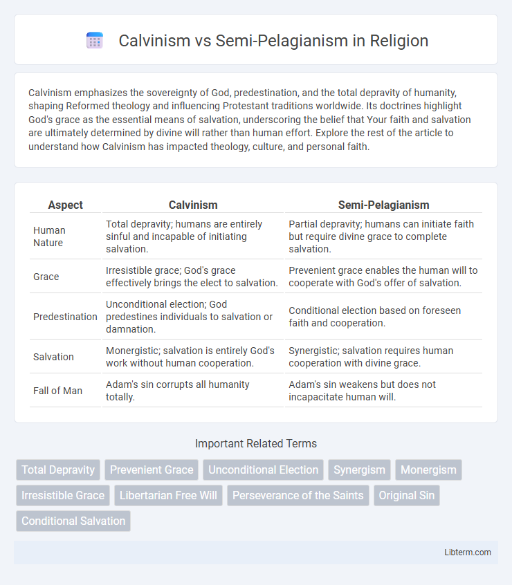 Semi-Pelagianism vs Calvinism in Religion - What is The Difference?