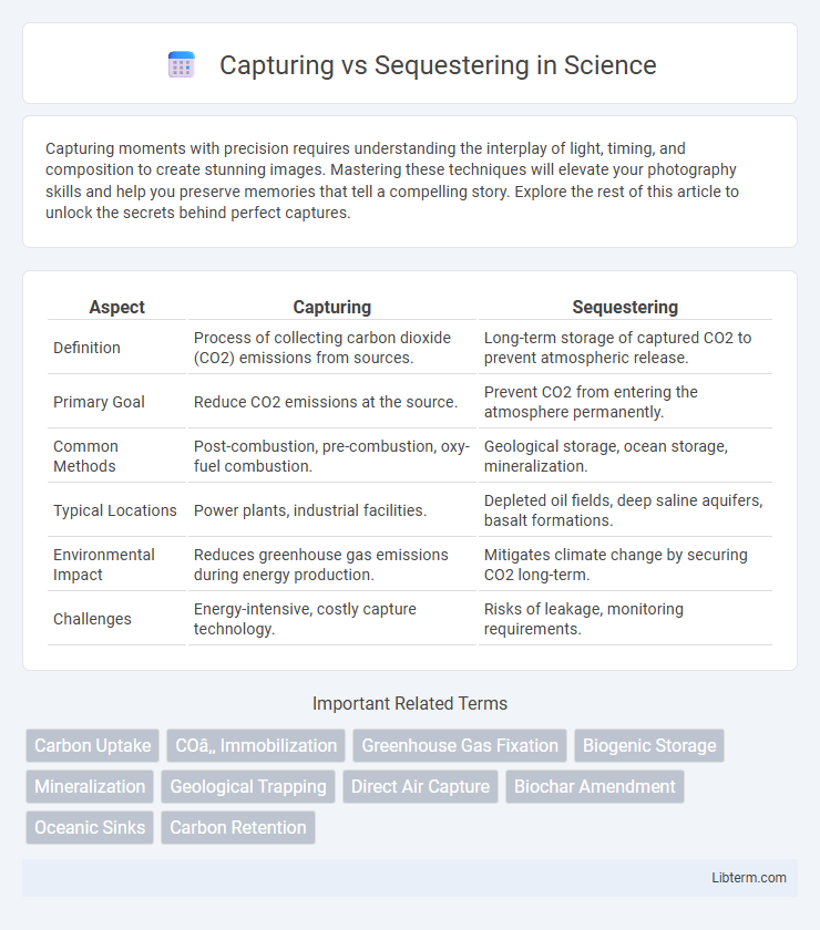 Sequestering vs Capturing in Science - What is The Difference?