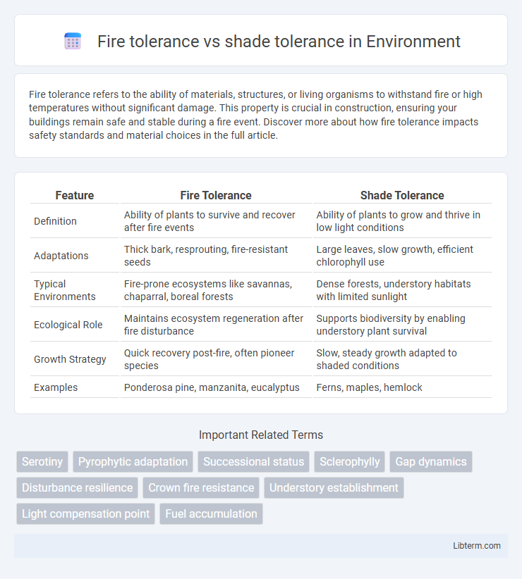 shade tolerance vs Fire tolerance in Environment - What is The Difference?