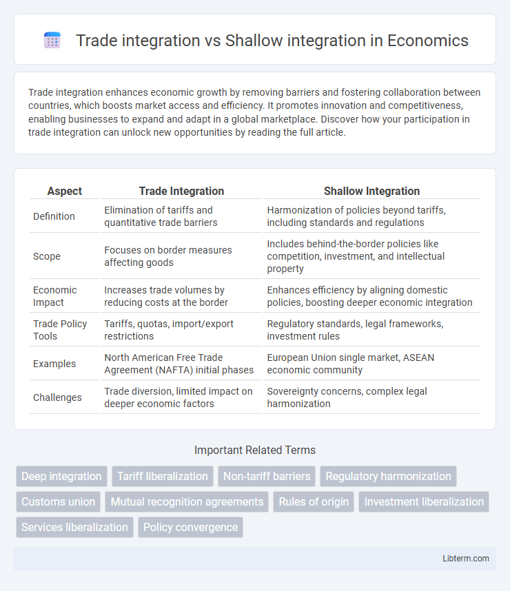 Shallow integration vs Trade integration in Economics - What is The Difference?