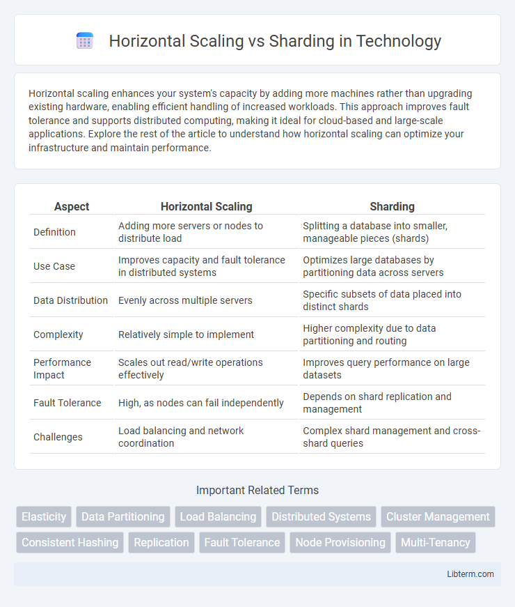 Sharding vs Horizontal Scaling in Technology - What is The Difference?