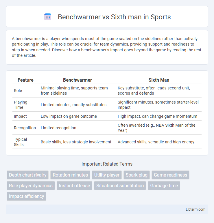 Sixth man vs Benchwarmer in Sports - What is The Difference?