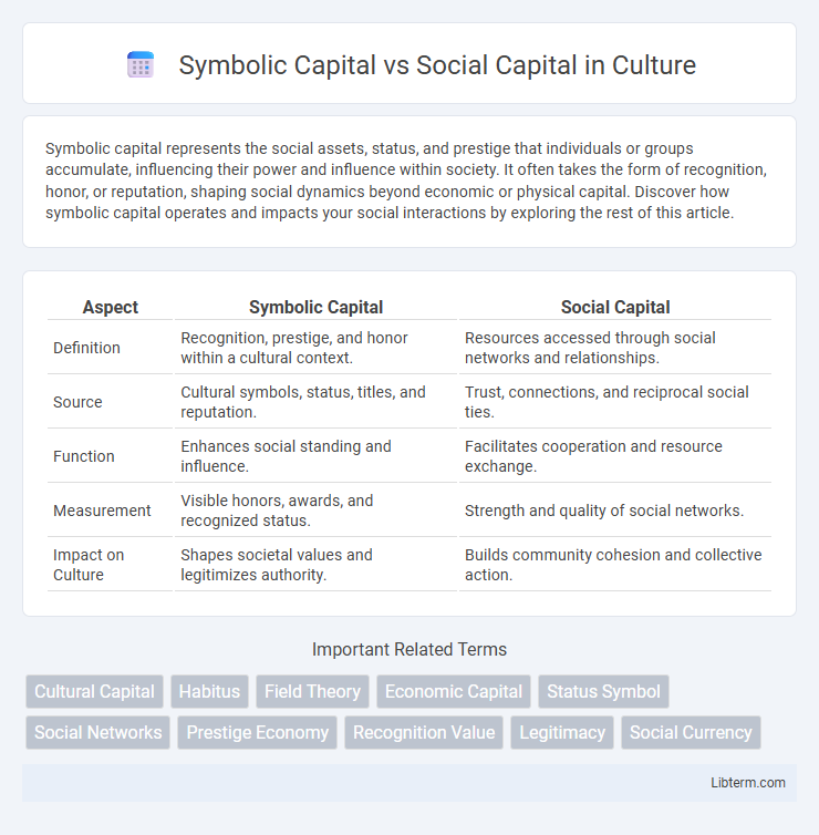 Social Capital vs Symbolic Capital in Culture - What is The Difference?