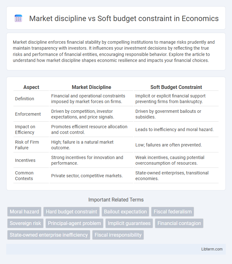 Soft budget constraint vs Market discipline in Economics - What is The Difference?