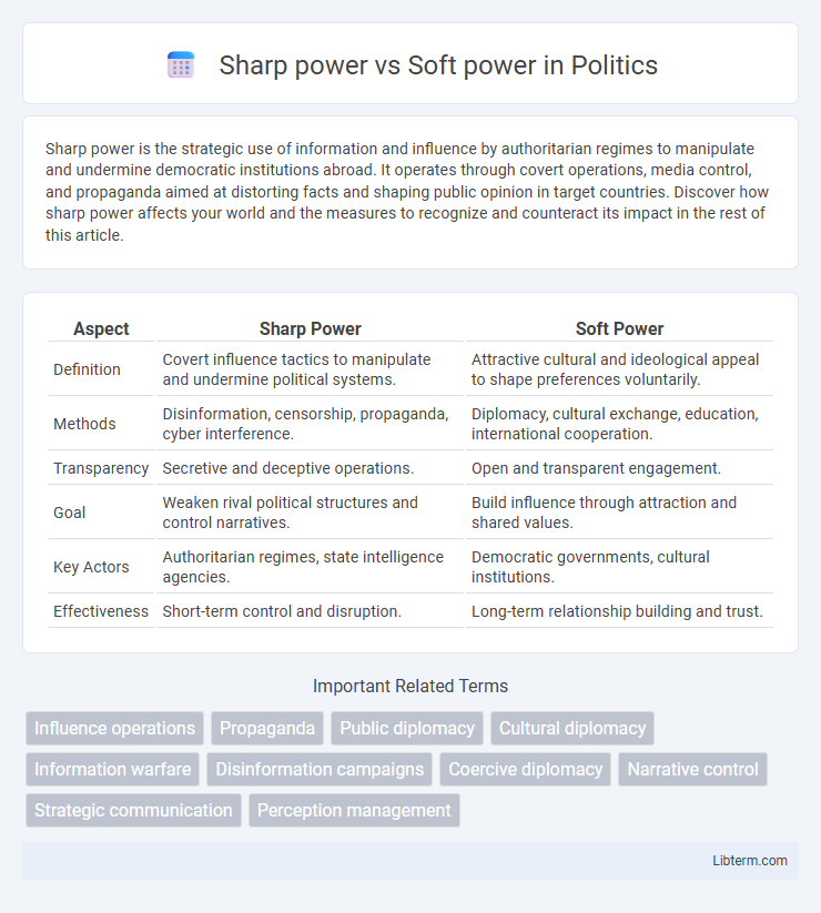 Soft power vs Sharp power in Politics - What is The Difference?