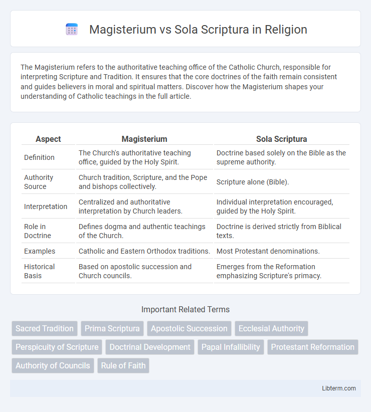 Sola Scriptura vs Magisterium in Religion - What is The Difference?