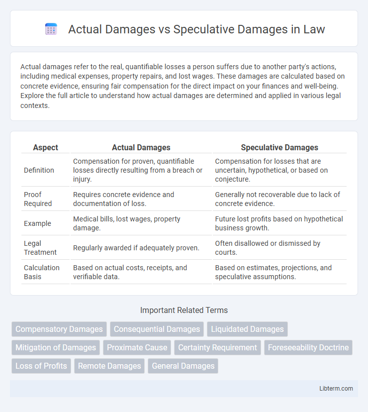 Speculative Damages vs Actual Damages in Law - What is The Difference?