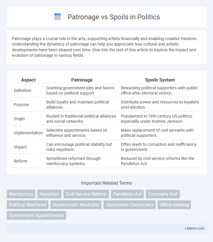 Spoils vs Patronage in Politics - What is The Difference?