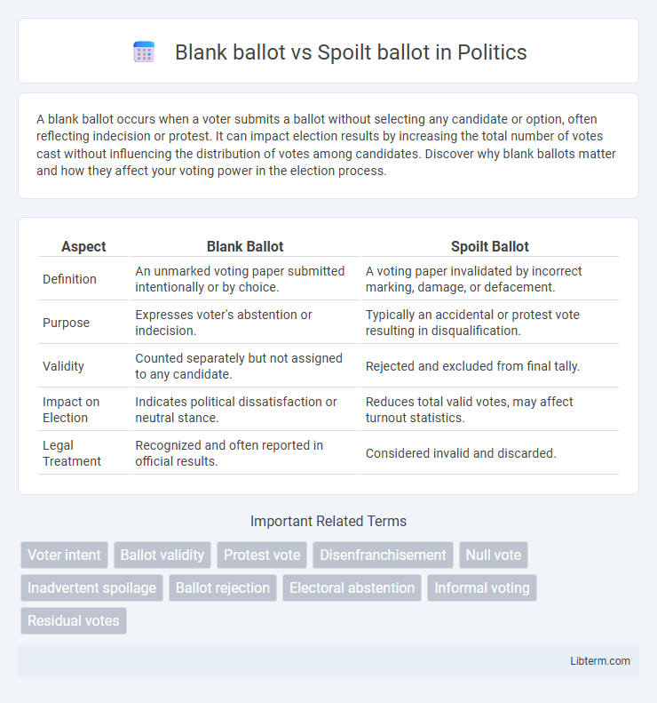 Spoilt ballot vs Blank ballot in Politics - What is The Difference?