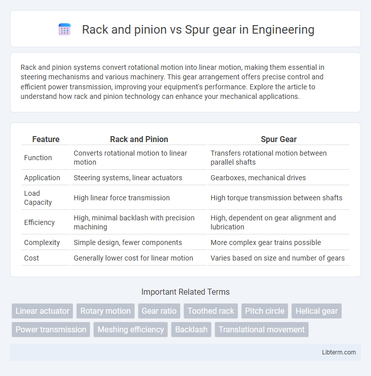 Spur gear vs Rack and pinion in Engineering - What is The Difference?