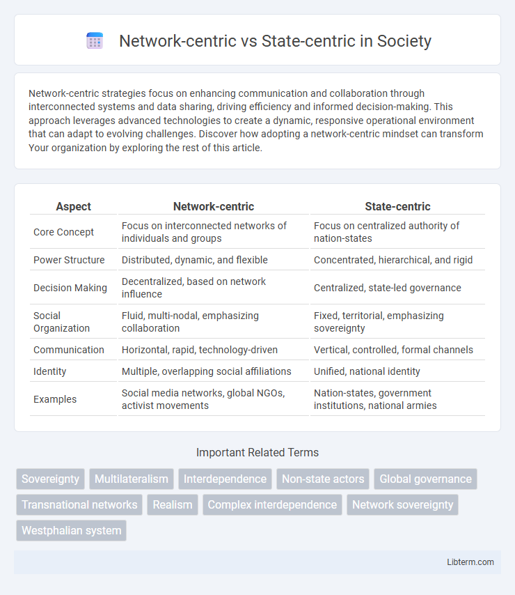State-centric vs Network-centric in Society - What is The Difference?