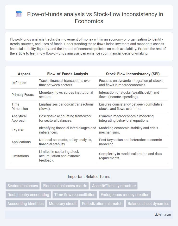 Stock-flow inconsistency vs Flow-of-funds analysis in Economics - What is The Difference?