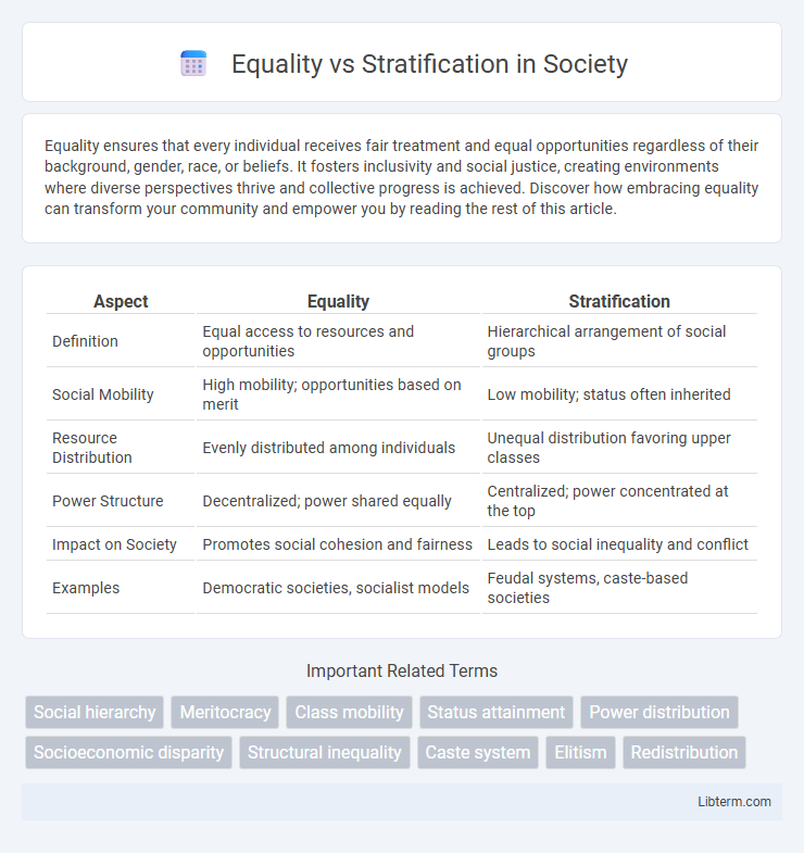 Stratification vs Equality in Society - What is The Difference?