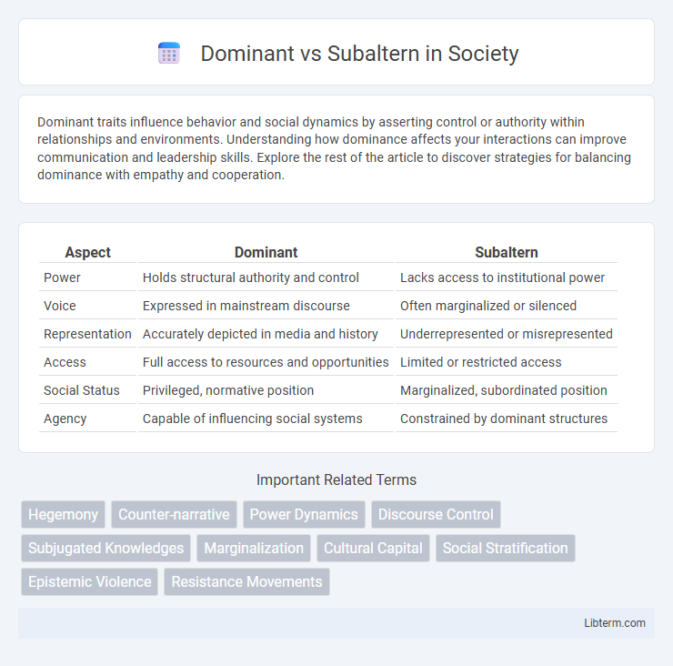 Subaltern vs Dominant in Society - What is The Difference?