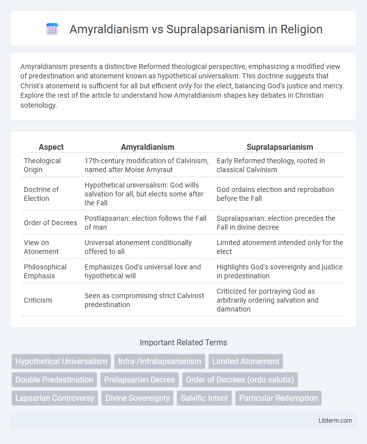 Supralapsarianism vs Amyraldianism in Religion - What is The Difference?
