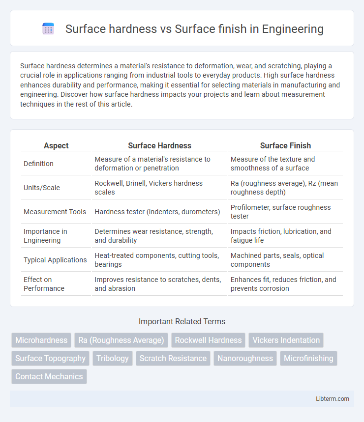 Surface finish vs Surface hardness in Engineering - What is The Difference?