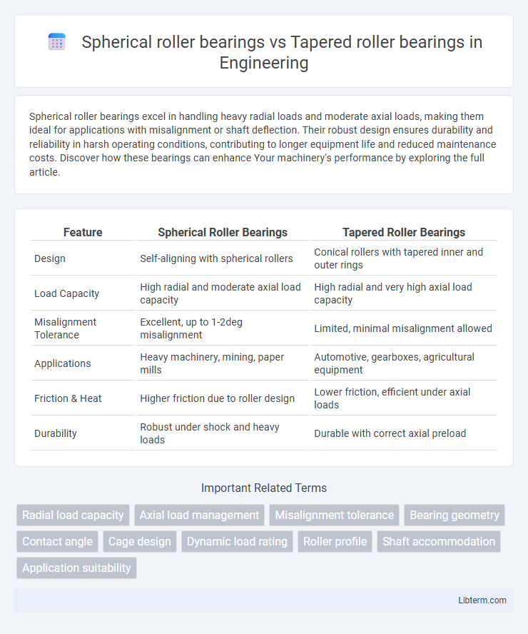 Tapered roller bearings vs Spherical roller bearings in Engineering - What is The Difference?