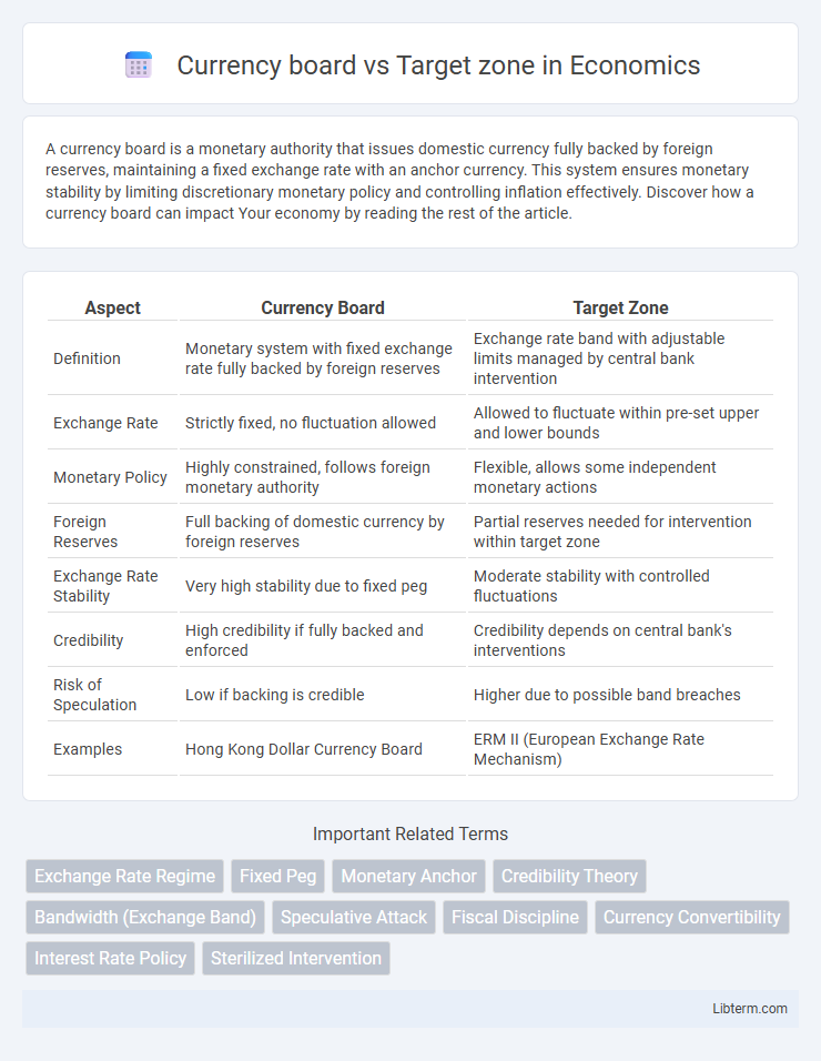 Target zone vs Currency board in Economics - What is The Difference?