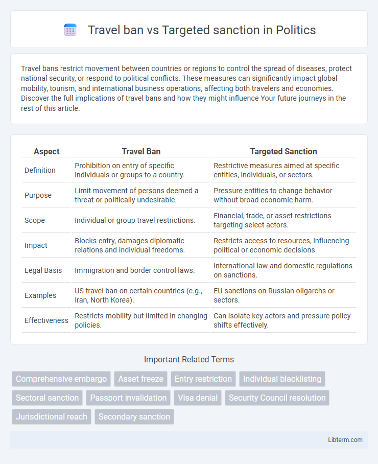 Targeted sanction vs Travel ban in Politics - What is The Difference?