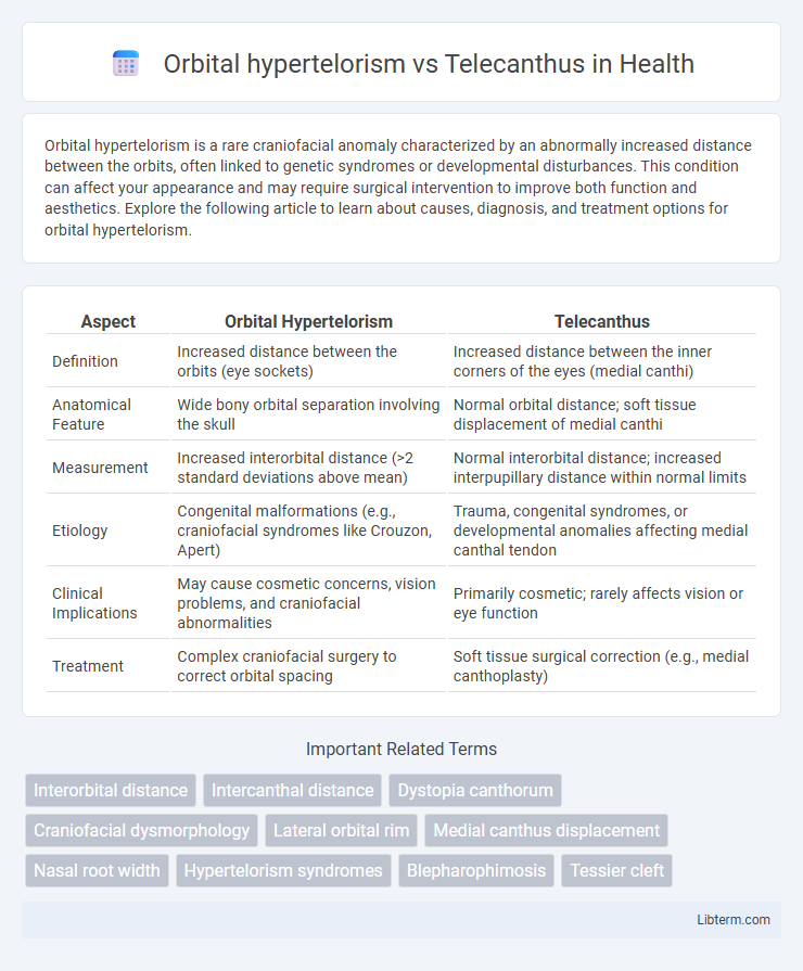 Telecanthus vs Orbital hypertelorism in Health - What is The Difference?