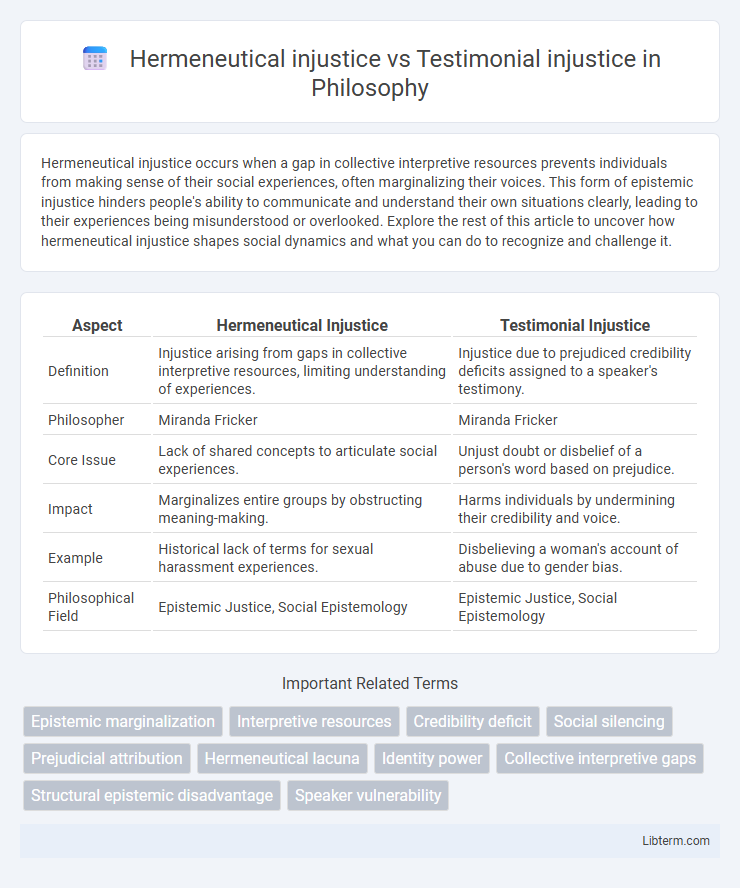 Testimonial injustice vs Hermeneutical injustice in Philosophy - What is The Difference?