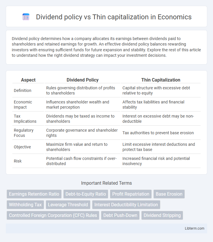 Thin capitalization vs Dividend policy in Economics - What is The Difference?