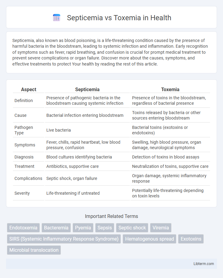 Toxemia vs Septicemia in Health - What is The Difference?