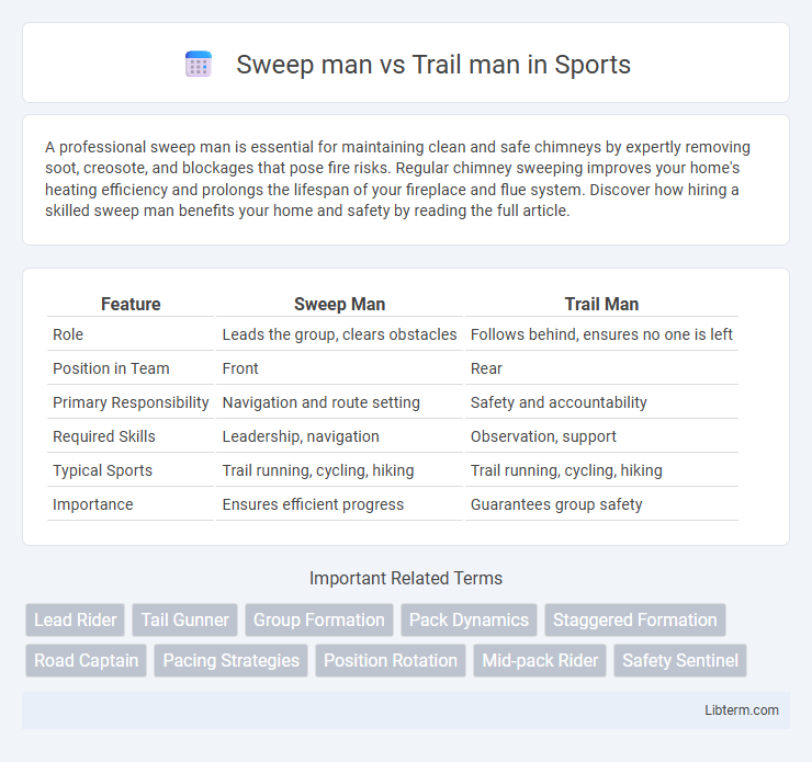 Trail man vs Sweep man in Sports - What is The Difference?