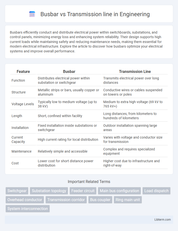 Transmission line vs Busbar in Engineering - What is The Difference?