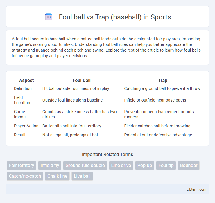 Trap (baseball) vs Foul ball in Sports - What is The Difference?