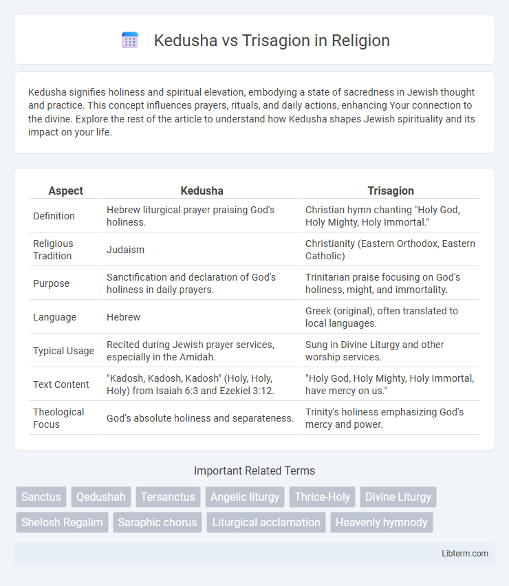 Trisagion vs Kedusha in Religion - What is The Difference?