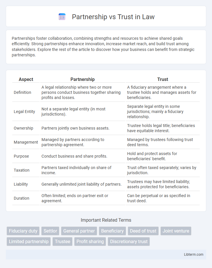 Trust vs Partnership in Law - What is The Difference?