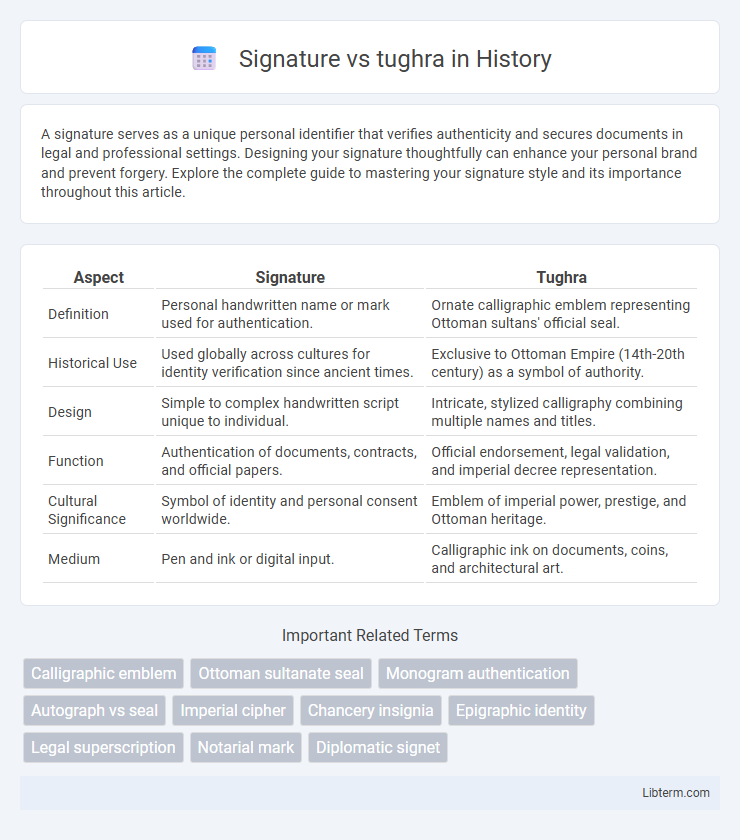 tughra vs Signature in History - What is The Difference?