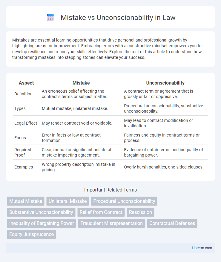 Unconscionability vs Mistake in Law - What is The Difference?