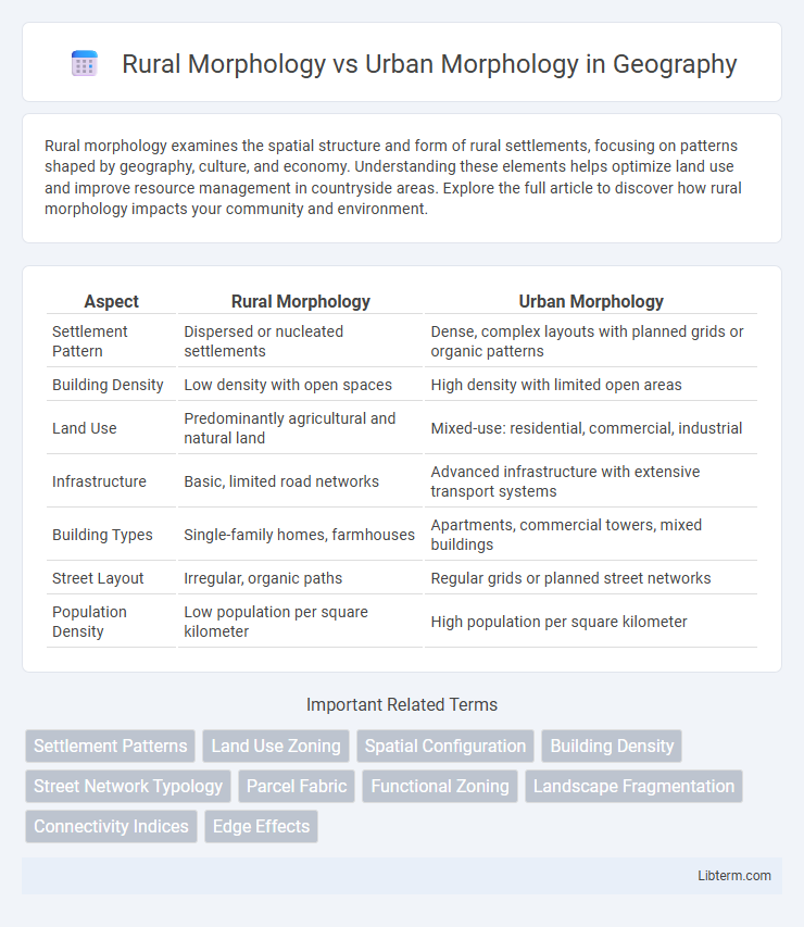 Urban Morphology vs Rural Morphology in Geography - What is The Difference?