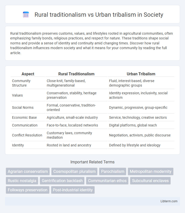 Urban tribalism vs Rural traditionalism in Society - What is The Difference?