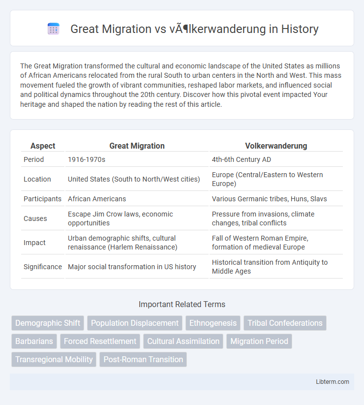 völkerwanderung vs Great Migration in History - What is The Difference?