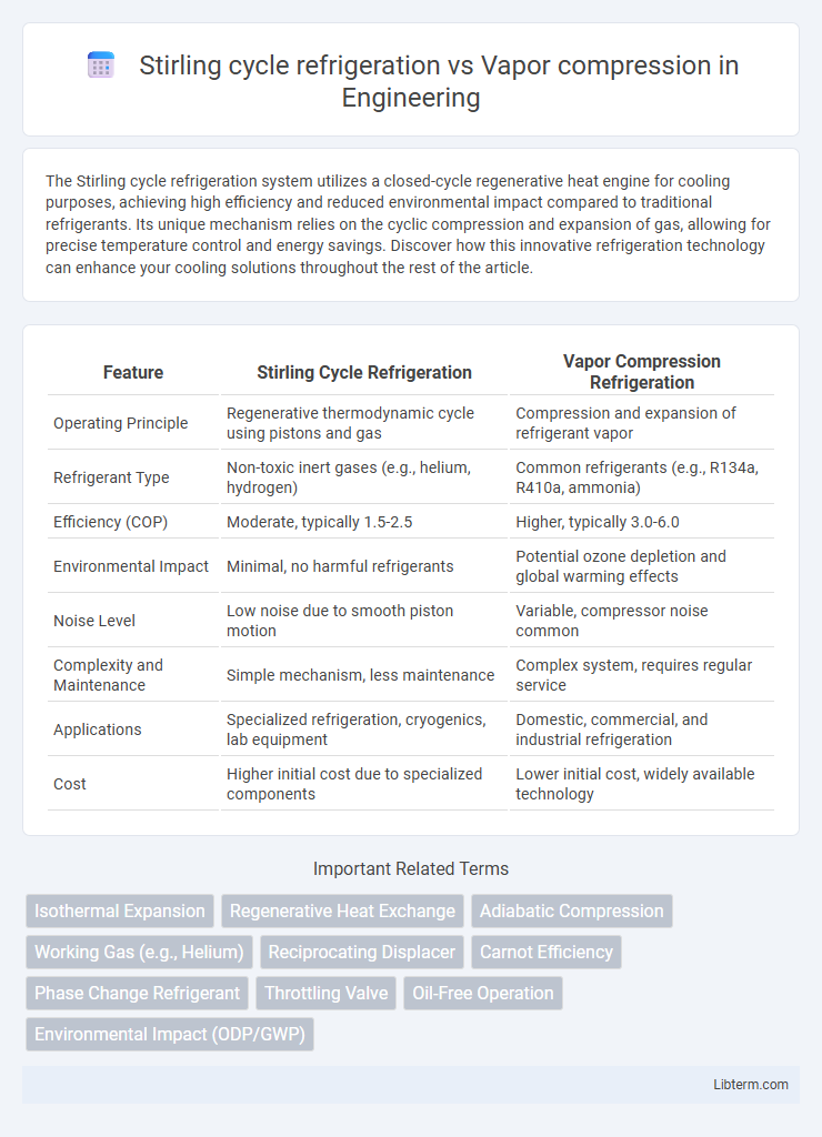 Vapor compression vs Stirling cycle refrigeration in Engineering - What is The Difference?