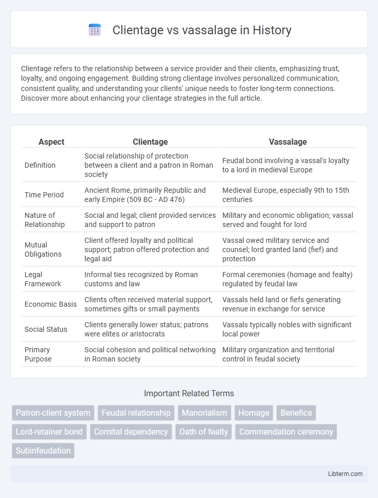 vassalage vs Clientage in History - What is The Difference?